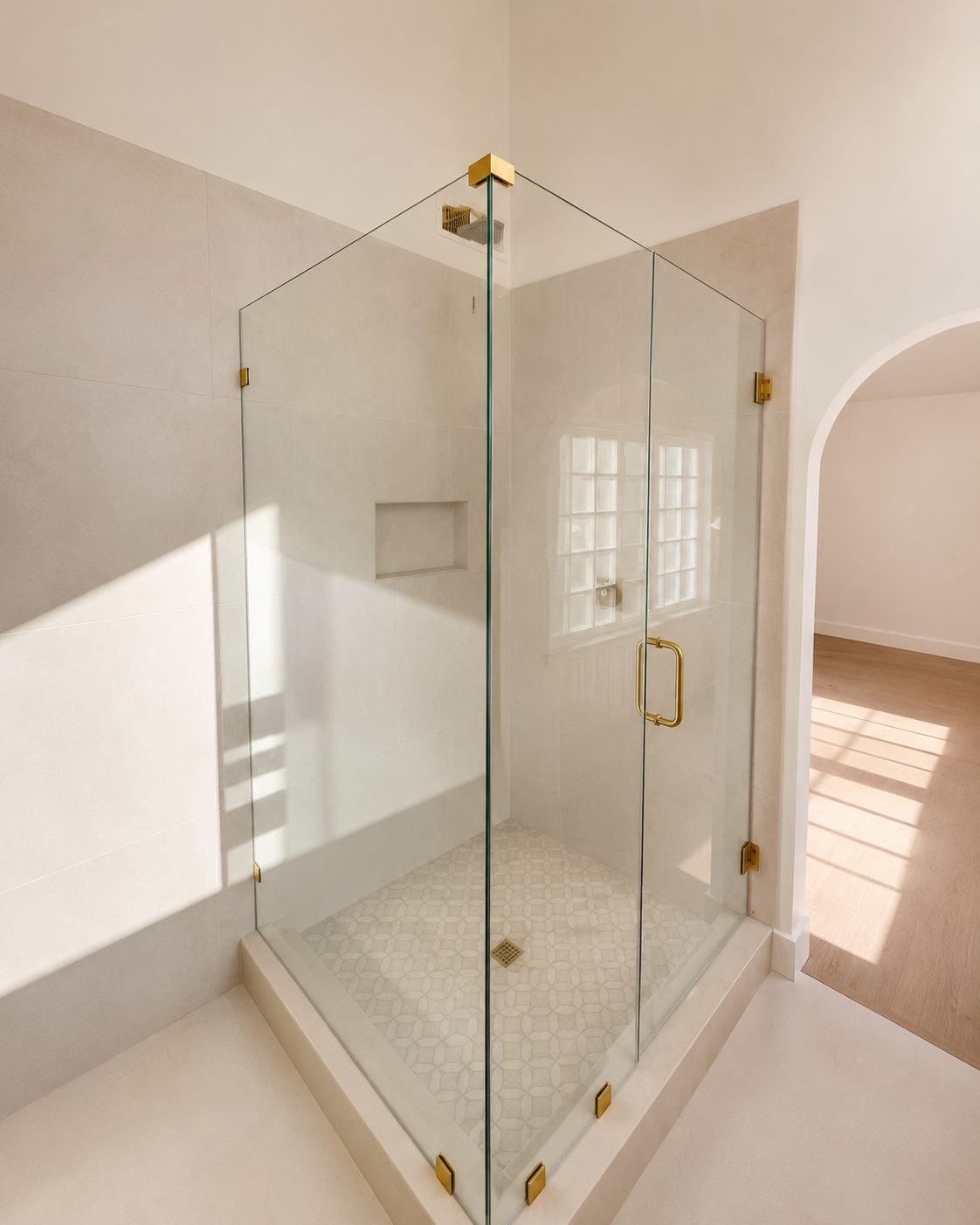 90 Degree Shower - Gold